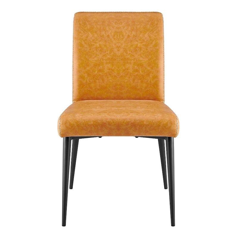 NPD Furniture Kevin Faux Leather Dining Side Chair (Set of 2)