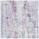 preview thumbnail 1 of 6, SAFAVIEH Tacoma Machine Washable Slip Resistant Leonara Modern Abstract Rug 4' Square - Plum/Green - Square