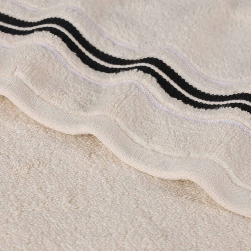 Superior Sadie Zero Twist Cotton Solid Absorbent 3 Piece Towel Set