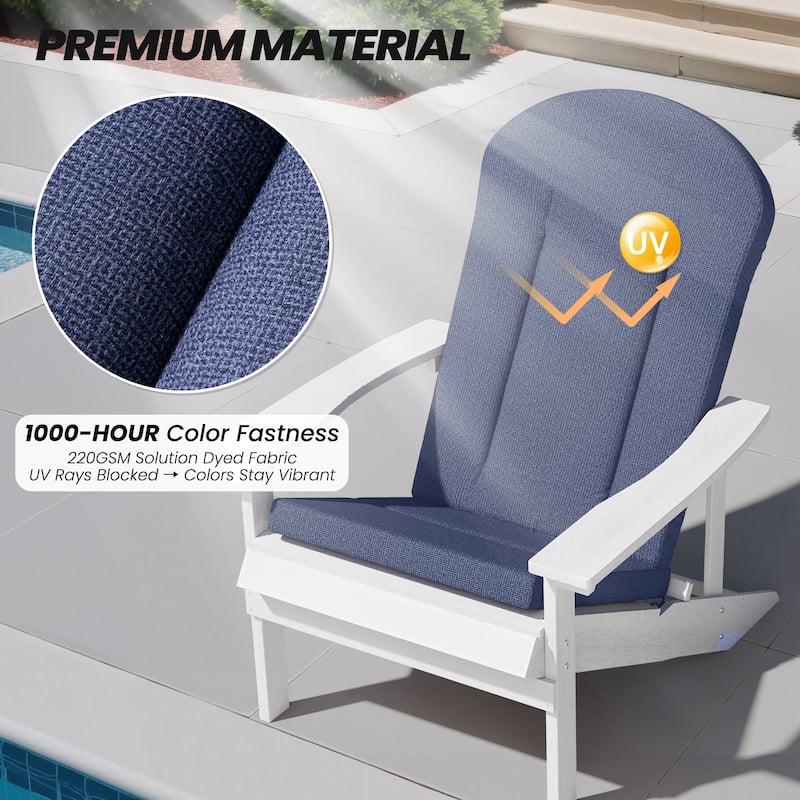 Adirondack Chair Cushion Patio Chair Pad for Indoor and Outdoor