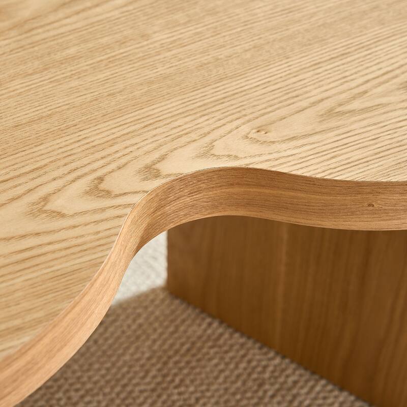 Living Room Coffee Table Centre Table with A Butterfly Shaped, Split Accent Table Console Table