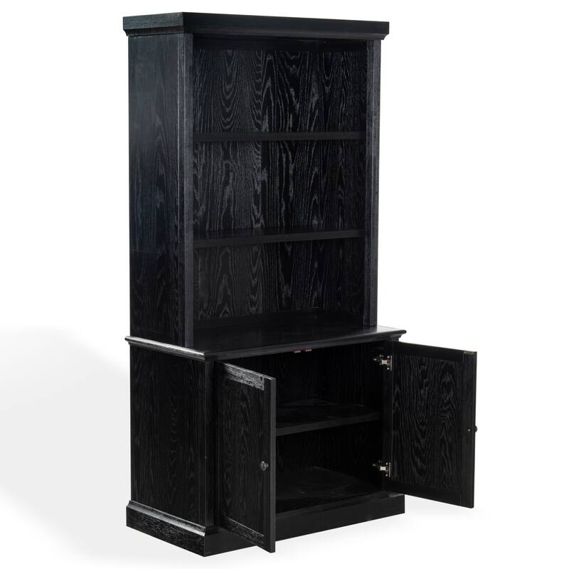 SAFAVIEH Couture Haylina 4-Shelf Wood Bookcase - 40"W x 21"D x 79"H