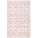 preview thumbnail 19 of 62, SAFAVIEH Handmade Metro Marcienne French Country Wool Rug 4' Square - Dark Pink/Ivory - Square