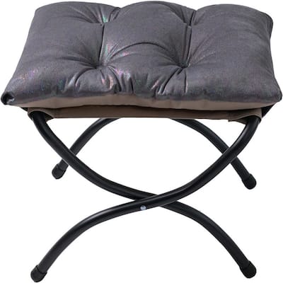 15" Folding Foot Stool Elegant Foldable Ottoman