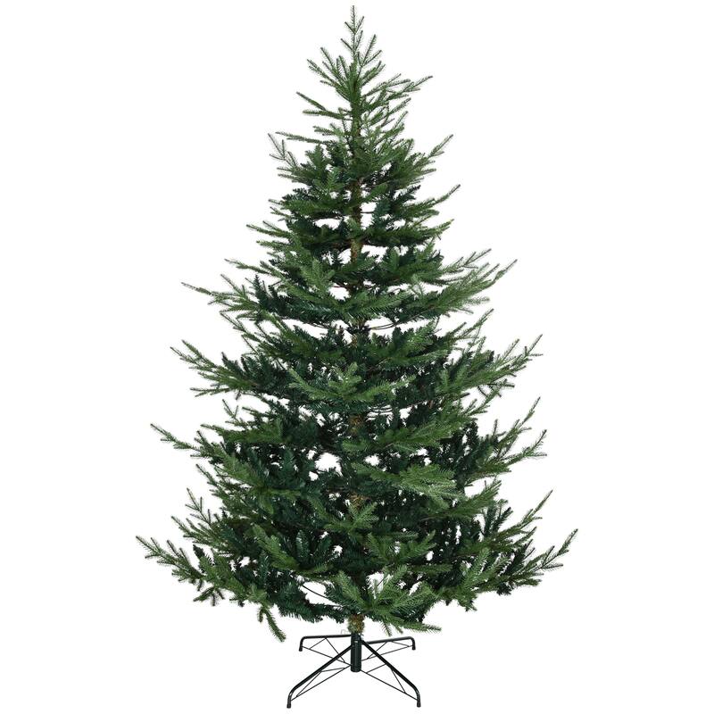 Realistic Pine Hinged Christmas Tree, 7.5ft with 1218 Branches and Easy Setup