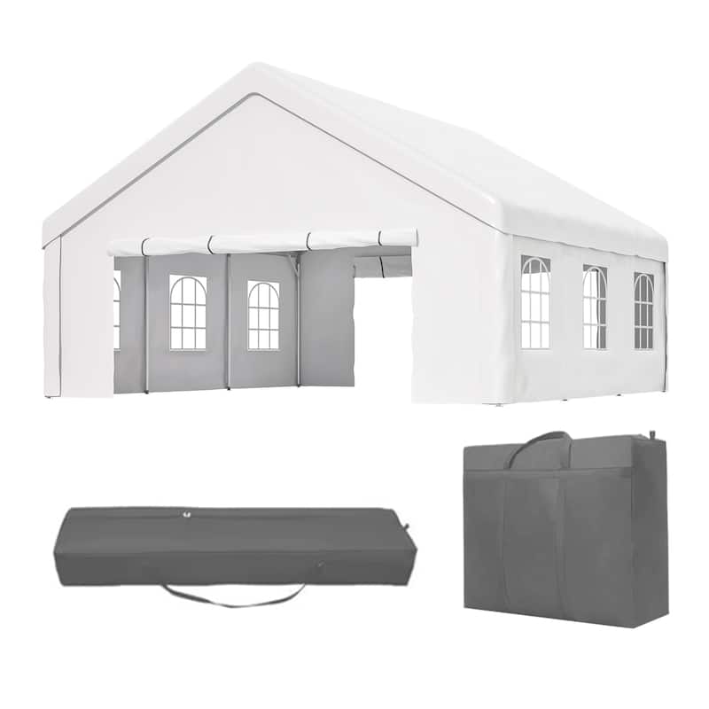 GDFStudio - Amelia Spacious Outdoor Party Tent with Removable Sidewalls and Storage Bags