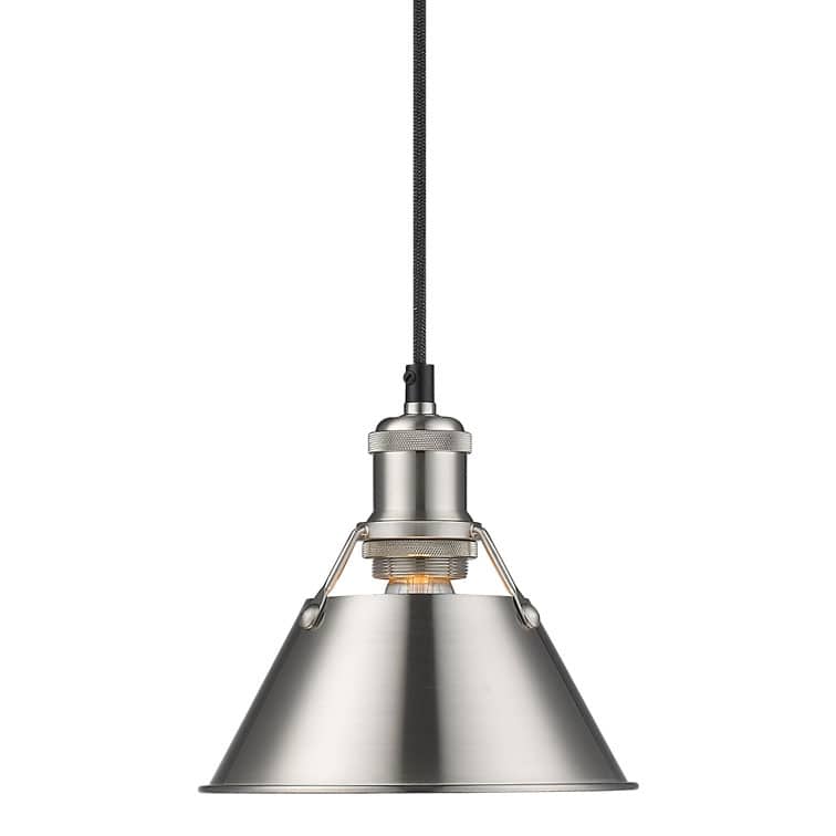 Golden Lighting Orwell Single Light 7-1/2" Wide Mini Pendant in Pewter