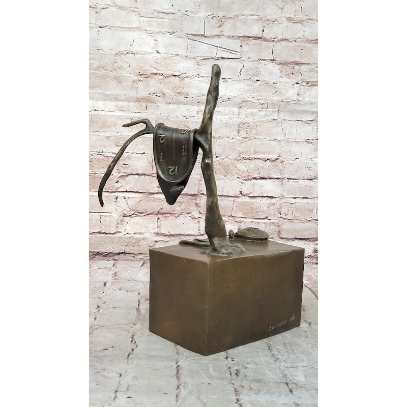 Persistence Of Memory By Salvador Dali Bronze Modern Art Sculpture Figure Statue