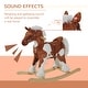 preview thumbnail 4 of 3, Classic Rocking Horse with Neighing and Galloping Sounds, Soft Plush Body for Kids 36 Months and Up