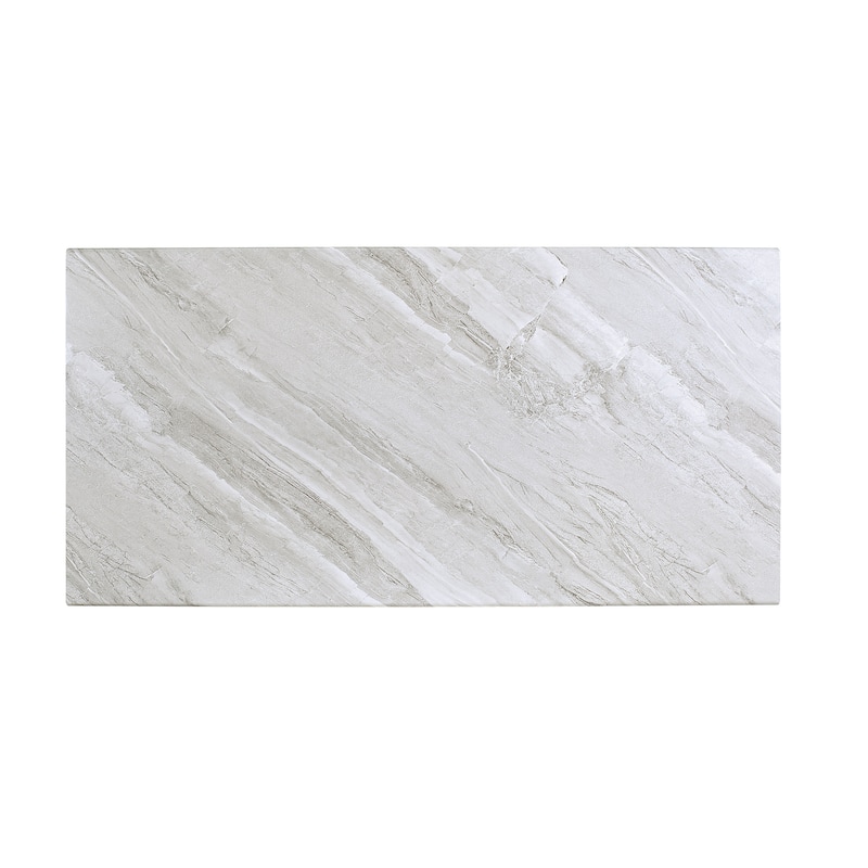 Granala Contemporary Grey 47inch Faux Marble Coffee Table with Drawers