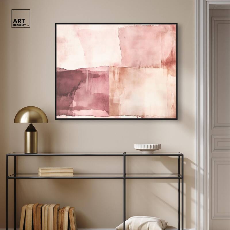 Faded Crimson II Canvas by Art Remedy