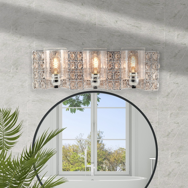 Brushed chrome vanity light on sale