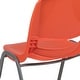 preview thumbnail 41 of 87, 5 Pack 880 lb. Capacity Ergonomic Shell Stack Chair with Metal Frame