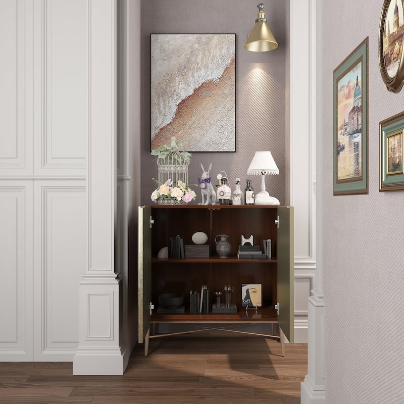 2 Door Vintage Accent Cabinet