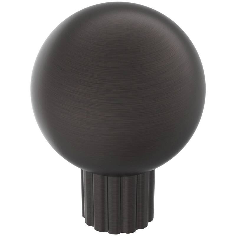Amerock BP37700 Cowrie 1-1/8" Fluted Round Cabinet Knob - Oil Rubbed Bronze