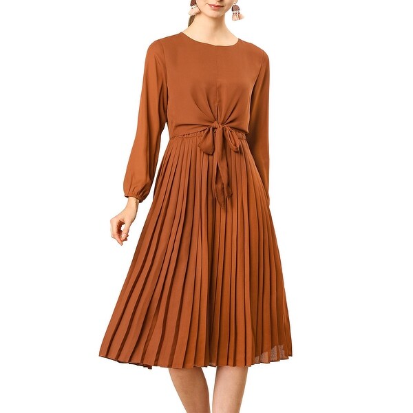 pleated dress womens