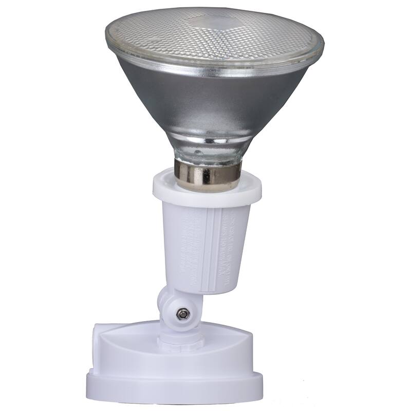 2 Light Outdoor Security Flood Light with Adjustable Heads - Switch Controlled