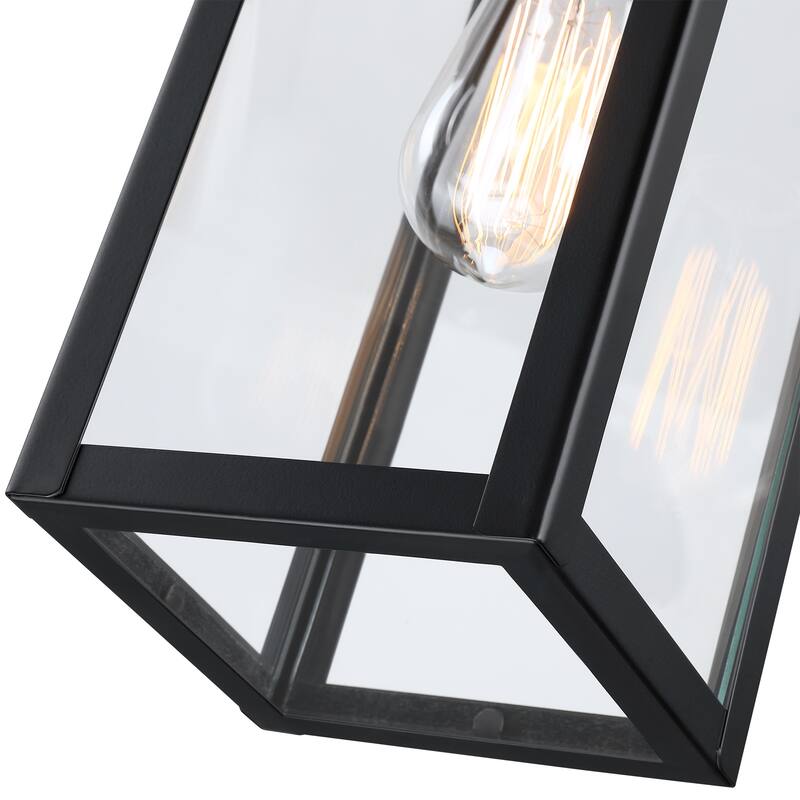 17" H 1-Light Outdoor Hanging Lantern Pendant Light-Dusk to Dawn could be chosen