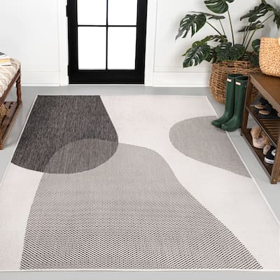 JONATHAN Y Zia Modern Geometric Organic Shapes Indoor/Outdoor Area Rug