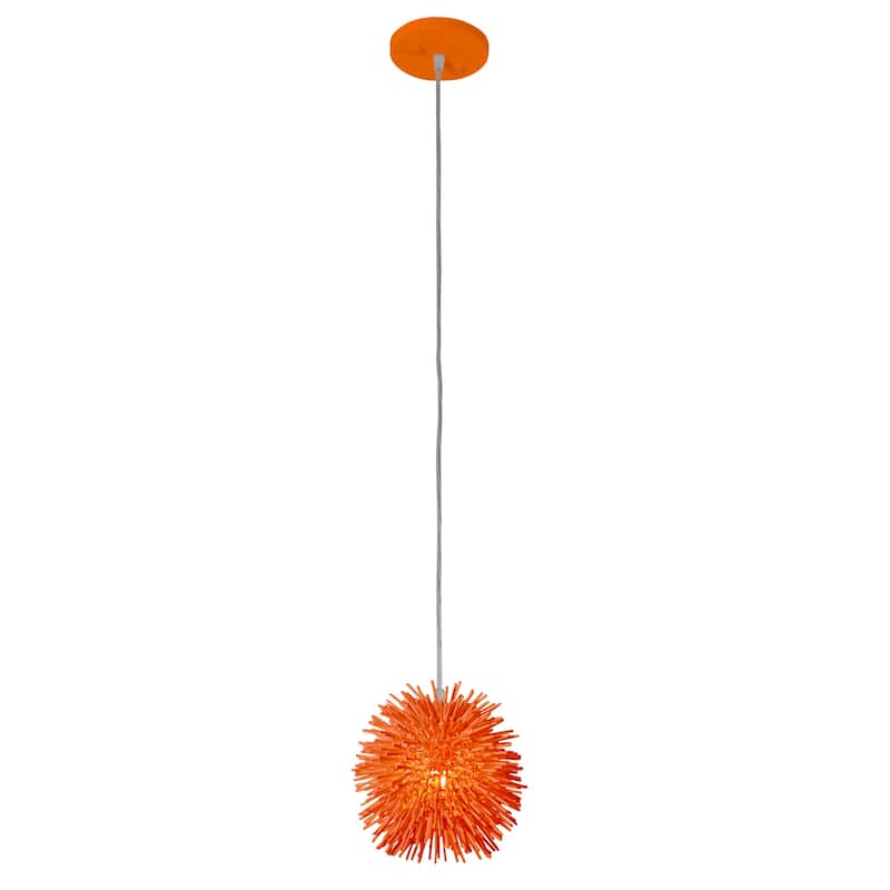 Varaluz Urchin 1-Light Uber Mini Pendant - Pumpkin
