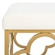preview thumbnail 4 of 27, SAFAVIEH Fleur Moroccan Glam Velvet Rectangle Bench - 44.5" x 16.5" x 19"