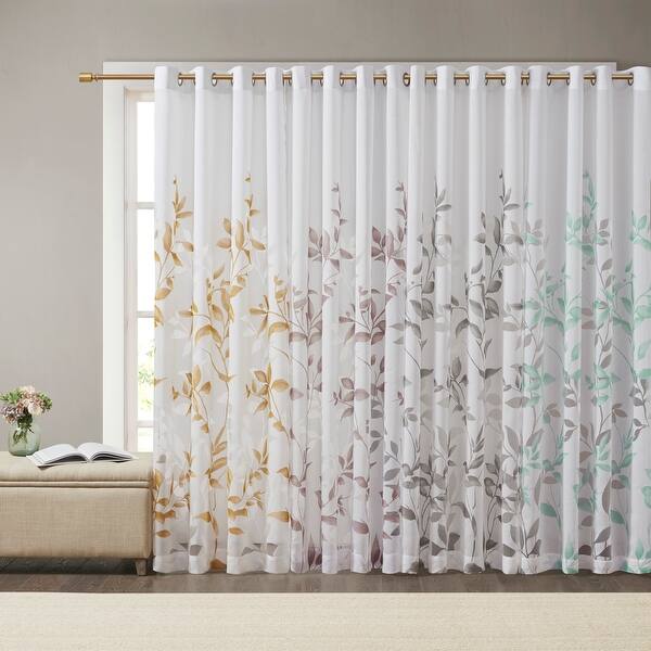 slide 2 of 68, Madison Park Vera Burnout Printed Curtain Panel