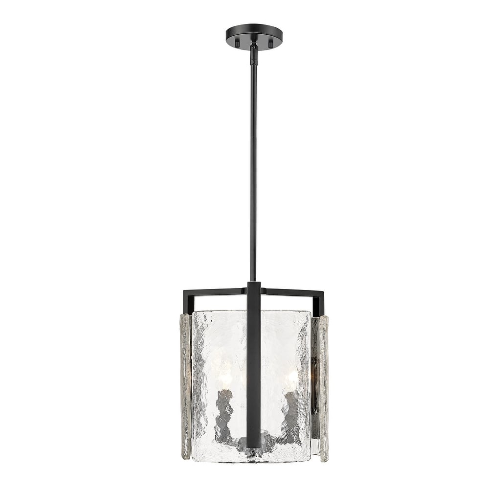 Golden Lighting Aenon 3-light Pendant in Matte Black