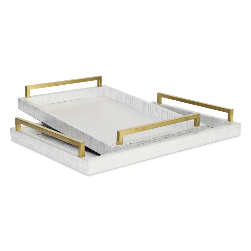 Lusan Black Vinyl Tray Set
