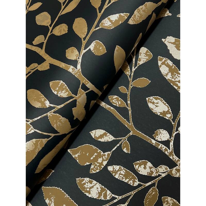 A-Street Prints Sagecrest Black Sapling Wallpaper