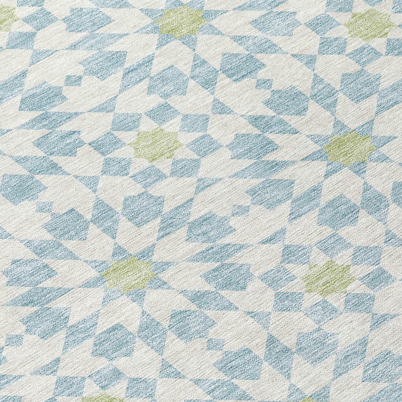 HomeRoots Floral Medallion Transitional Rectangle Outdoor Rug