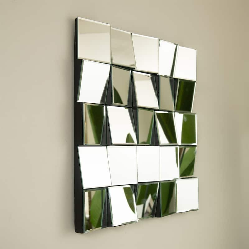 24" 3D Square Wall Mirror
