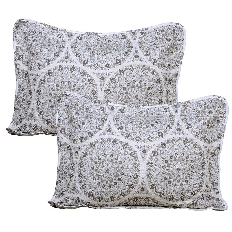 Serenta Medallion 5-piece Reversible Quilt Comforter Set