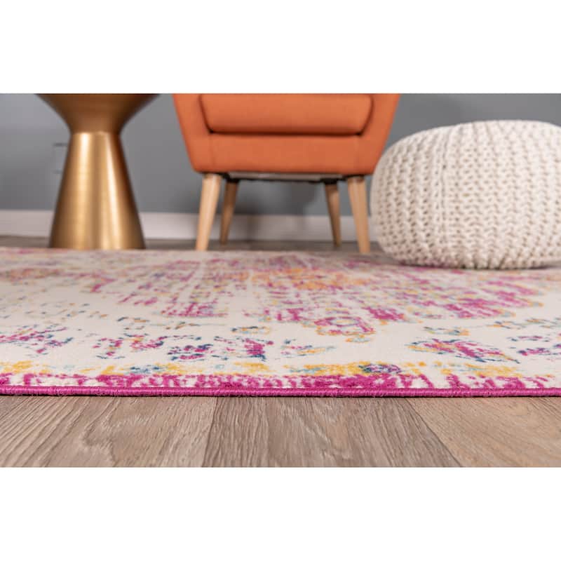 The Curated Nomad Sunset Traditional Vintage Bohemian Rug