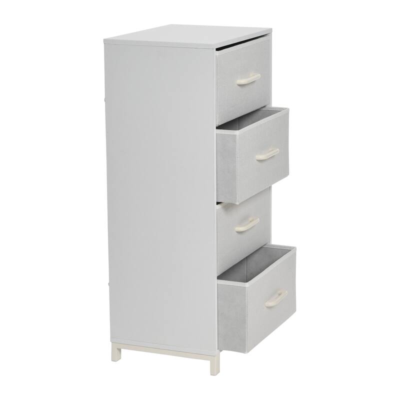 Household Essentials Dresser Tower Chest with 4 Storage Drawers
