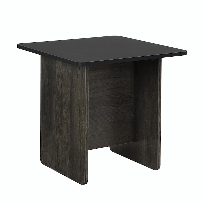 Modern Light Luxury Coffee Table Set of 2 - Small Square Coffee and End Tables with Spacious Tops