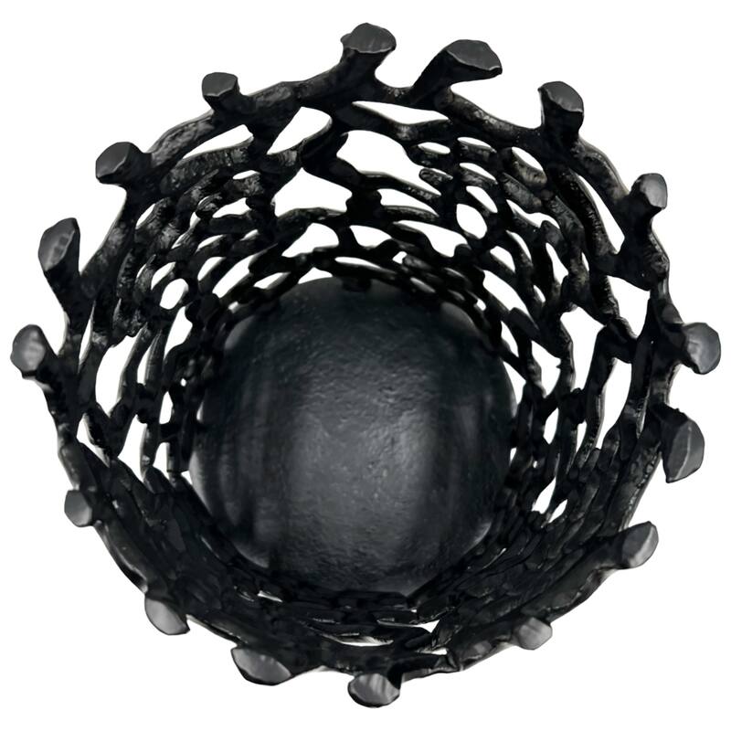 Set of 2 Decorative Handmade Aluminum Modern Candle holder - 6.5 x 6.5 x 8.5 in