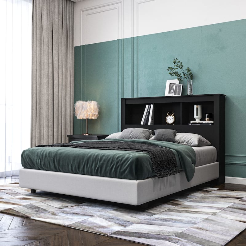 Polifurniture Madison Modern Bookshelf Headboard