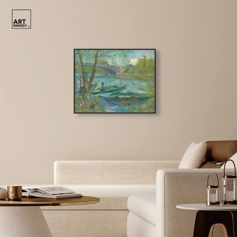 Fishing in Spring Canvas by Art Remedy