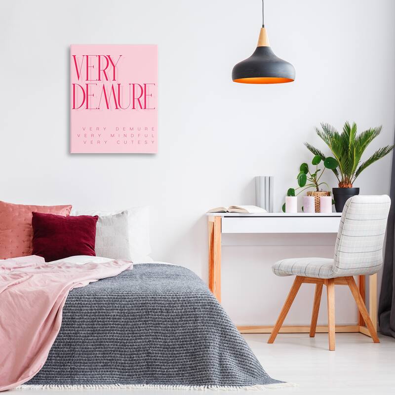Stupell Elegant Pop Culture Phrase Canvas Wall Art Design By Lil' Rue