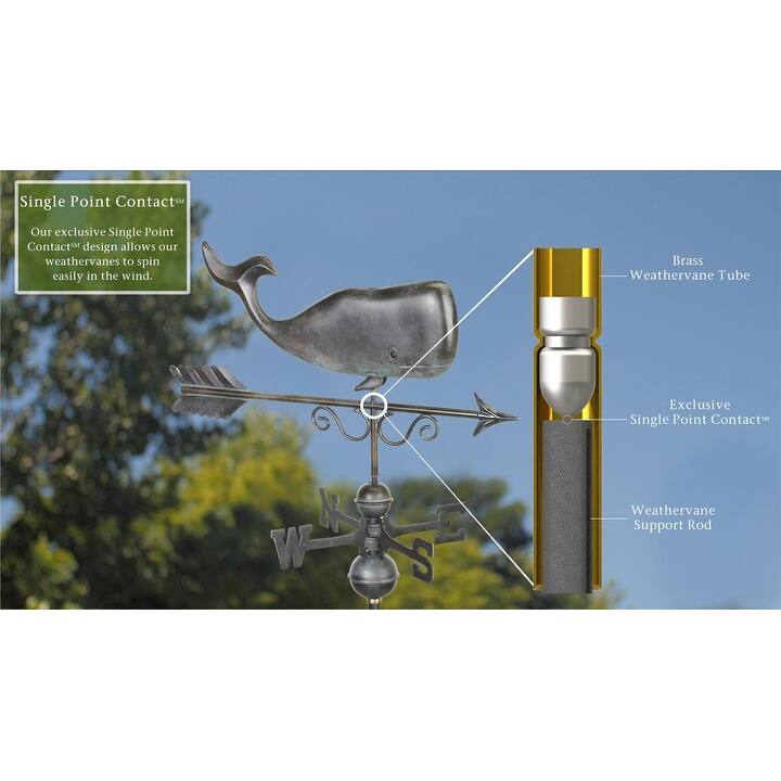 Save the Whales? Weathervane - Pure Copper by Good Directions