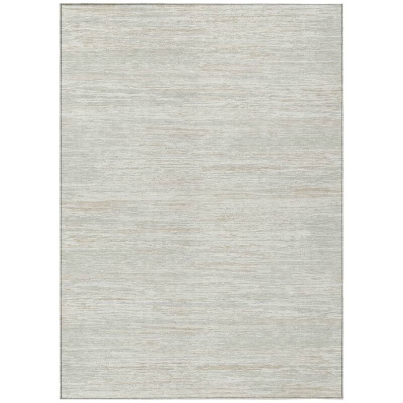 HomeRoots Striped Transitional Rectangle Outdoor Rug