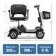 preview thumbnail 9 of 12, MCombo Power Mobility Scooter for Adults, 4 Wheel Mobility Scooter with Rotating Swivel Seat,15 Miles, 4.97MPH