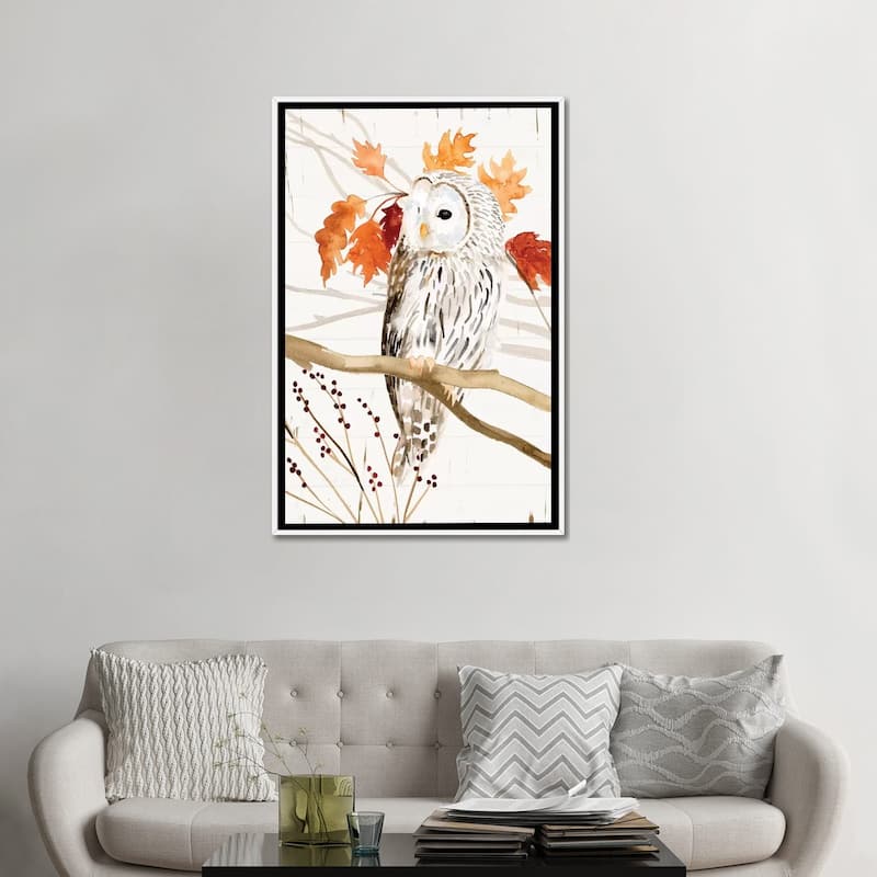iCanvas "Harvest Owl II" by Victoria Borges Framed Canvas Print