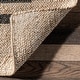 preview thumbnail 4 of 7, Nuloom Saskia Woven Stripes Jute Area Rug