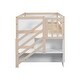 preview thumbnail 8 of 31, Twin Size Solid Wood Low Loft Bed with Stair, Drawer, and Shelf for Bedroom