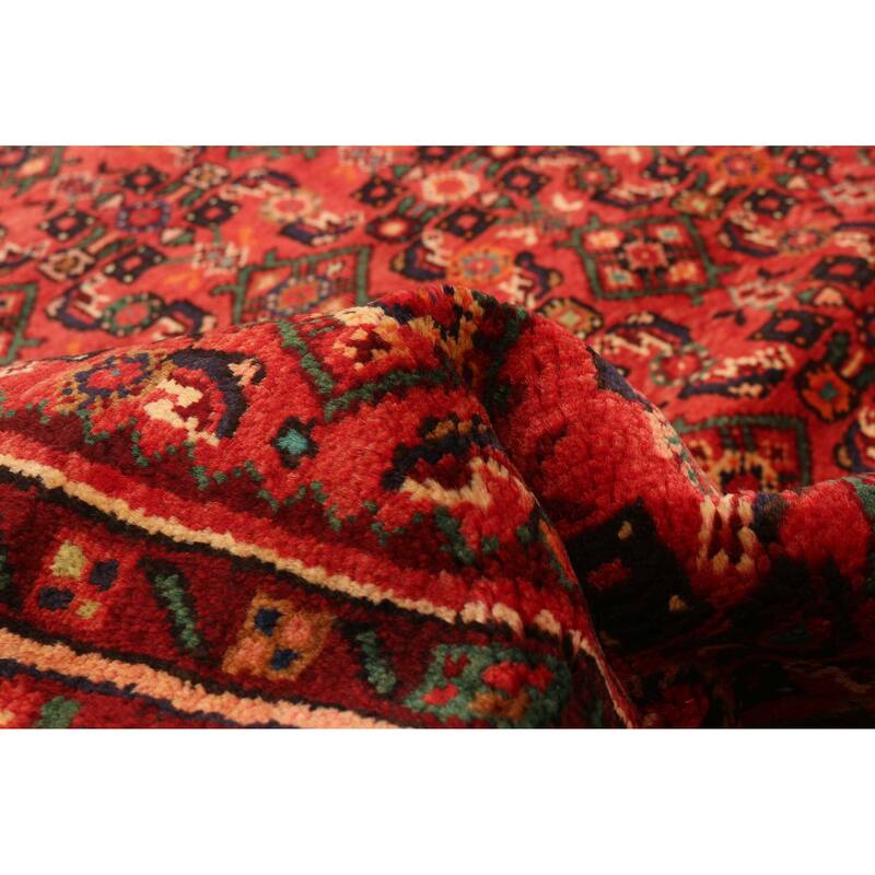 ECARPETGALLERY Hand-knotted Andelz Red Wool Rug - 3'9 x 10'5