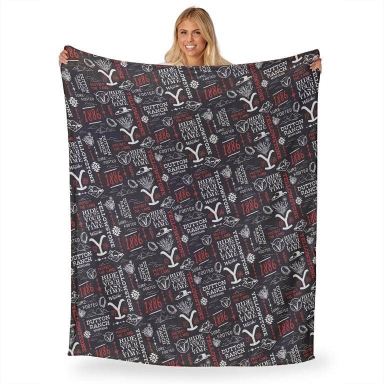 Yellowstone Holiday Silk Touch Throw Blanket