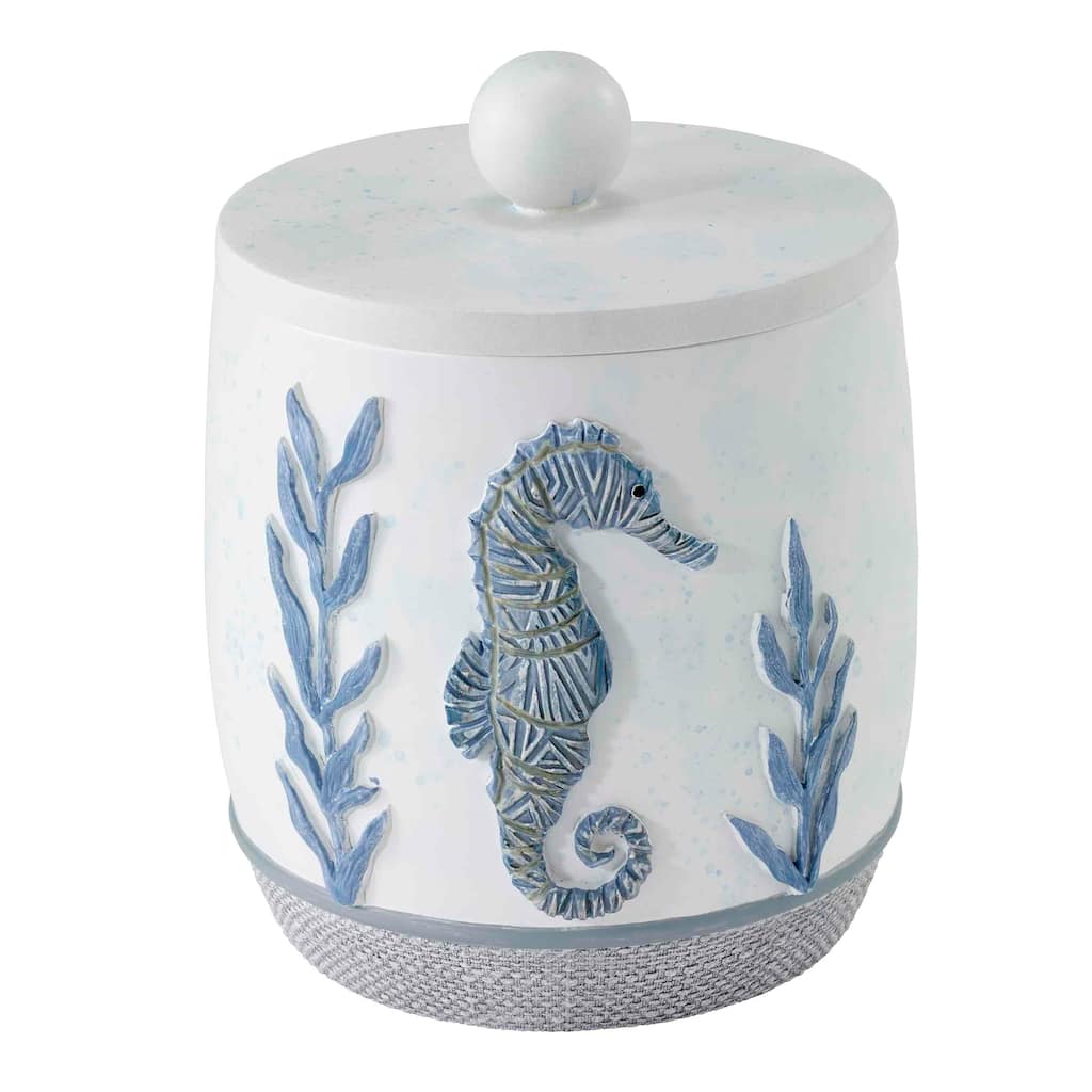 Avanti Linens Caicos Covered Jar - White