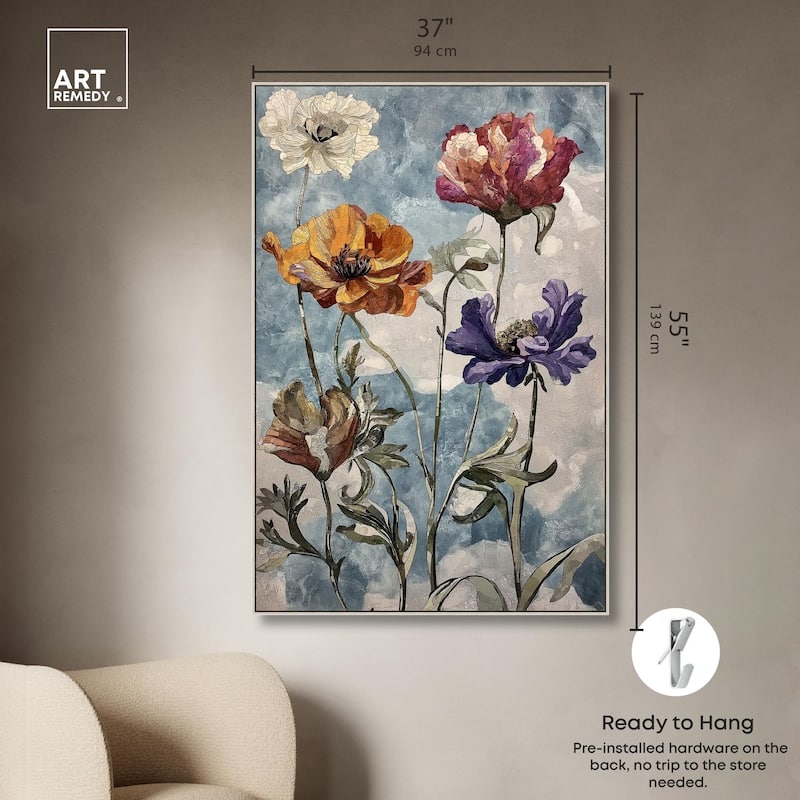 Hued Blossom II Canvas by Art Remedy