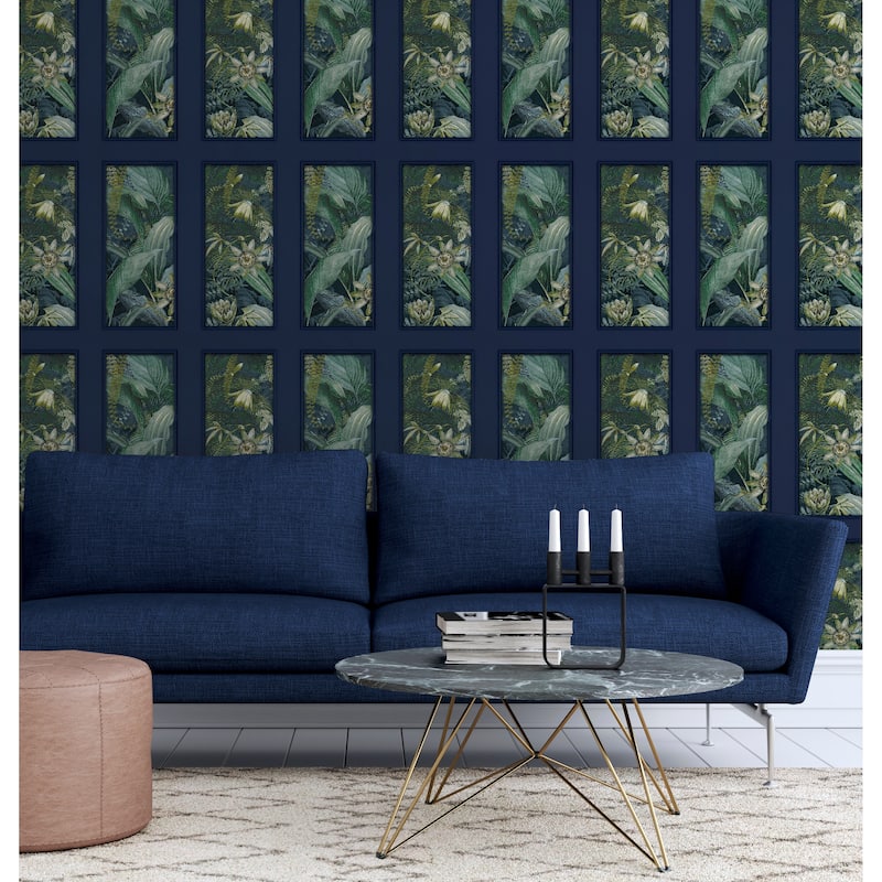 Arthouse Wendell Navy Wild Vibes Wallpaper